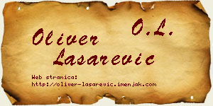 Oliver Lašarević vizit kartica